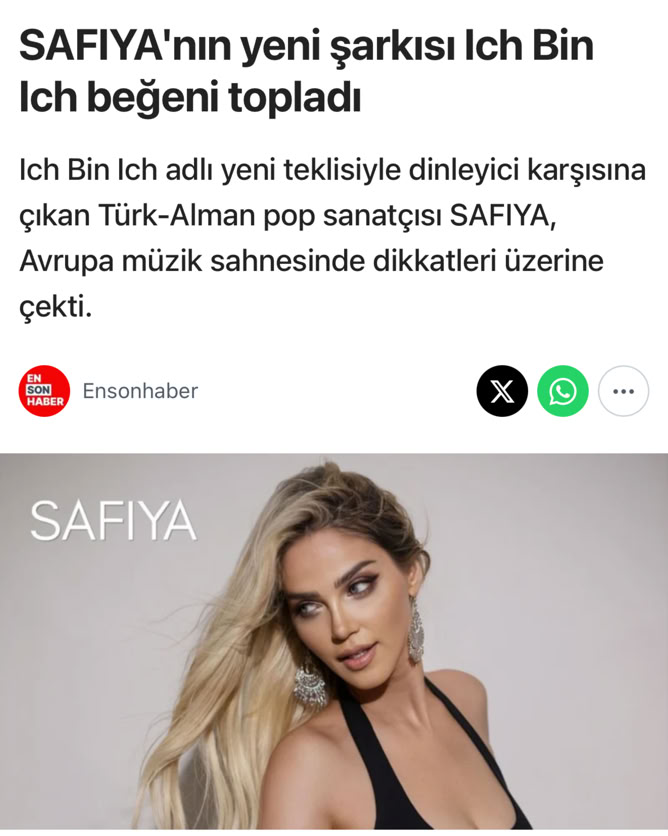 Die neue Single ICH BIN ICH von SAFIYA erscheint am 10.07.2026